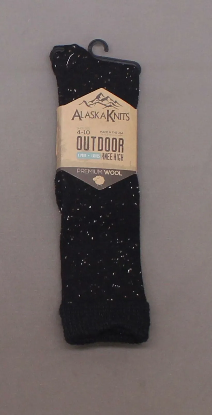 Alaska Knits Women's Nep Knee Wool High Sock