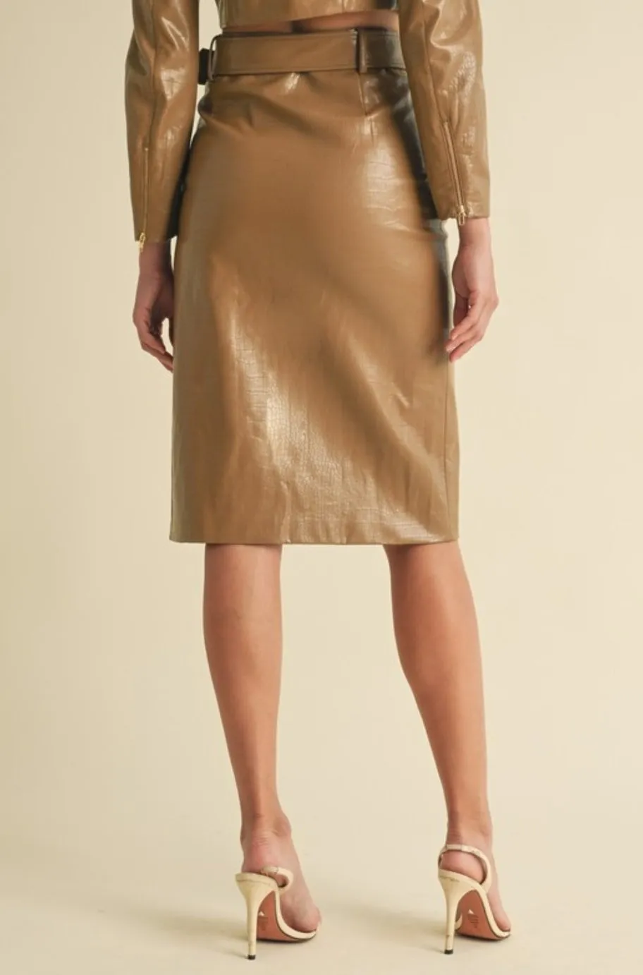 Leticia Vegan Leather Skirt