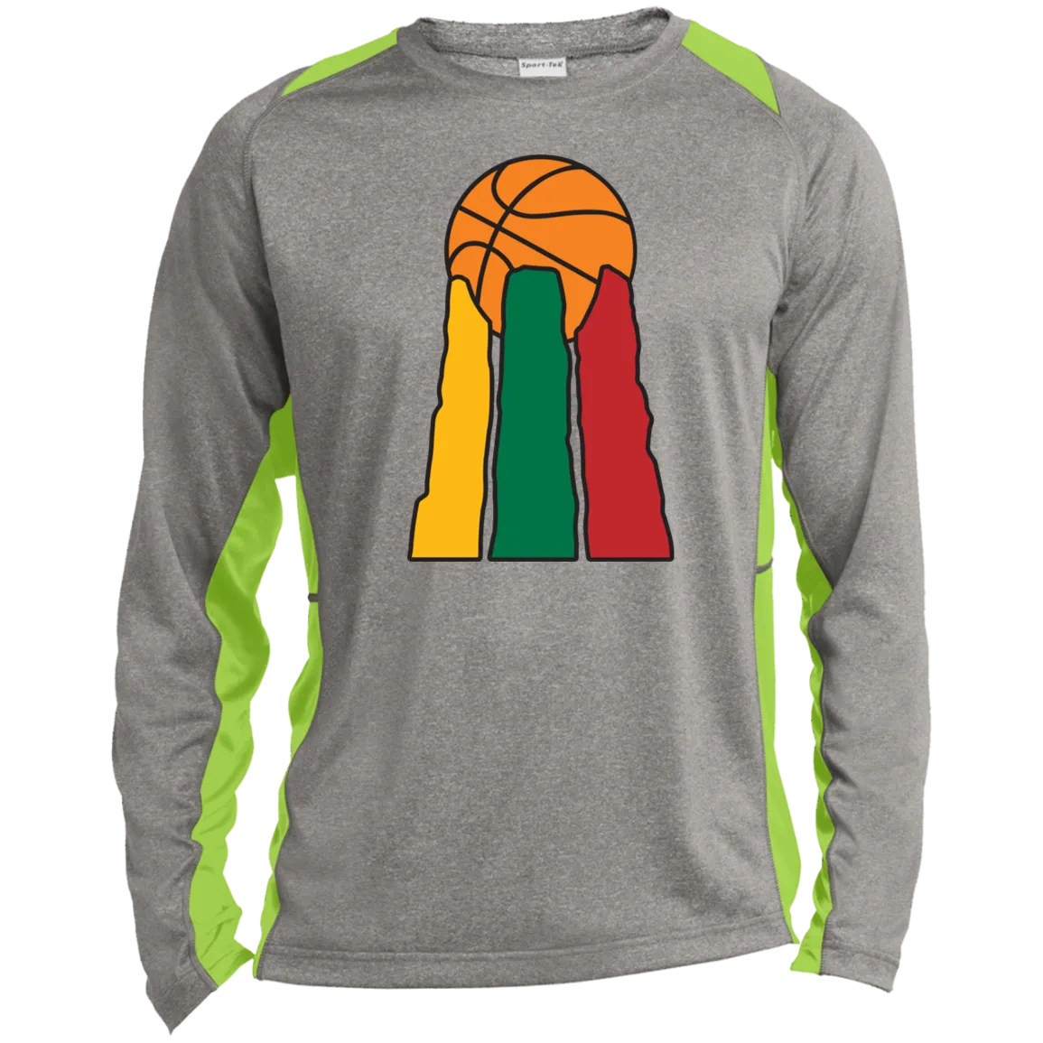 Lietuvos Krepsinio - Men's Long Sleeve Colorblock Activewear Performance T