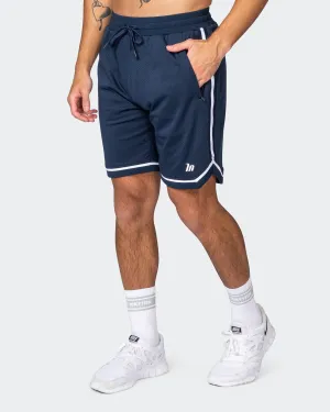 Mens 8" Basketball Shorts - Navy