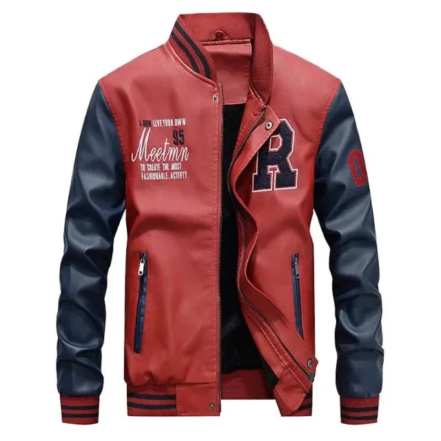 Men's Embroidery Baseball Jacket