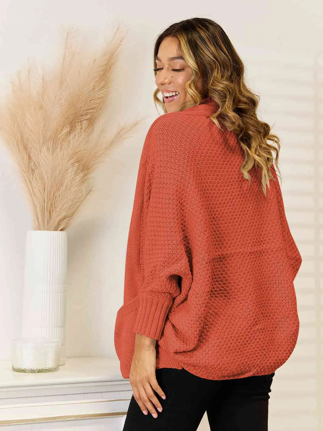 Pearl Open Front Cardigan with Pockets