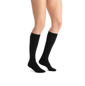 PR/1 JOBST OPAQUE WOMEN, KNEE HIGH, 15-20MMHG, XL, CLASSIC BLACK, CLOSED TOE.