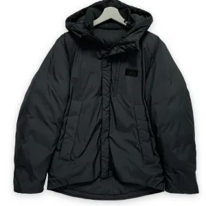 [S] Number Nine Logo Down Puffer Jacket Black
