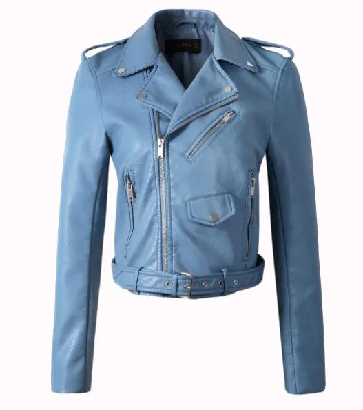 Teressa Faux Leather Motorcycle Jacket