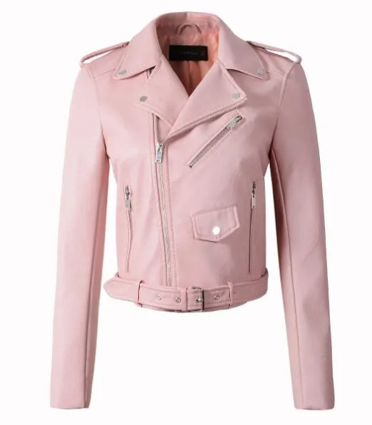 Teressa Faux Leather Motorcycle Jacket