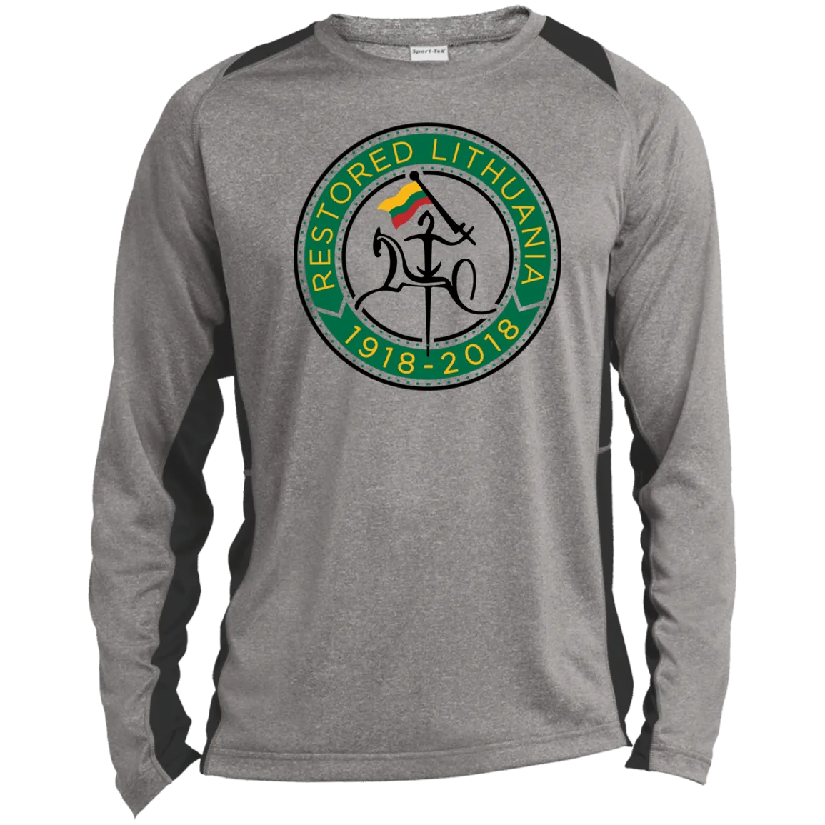 Vytis Restored - Men's Long Sleeve Colorblock Activewear Performance T