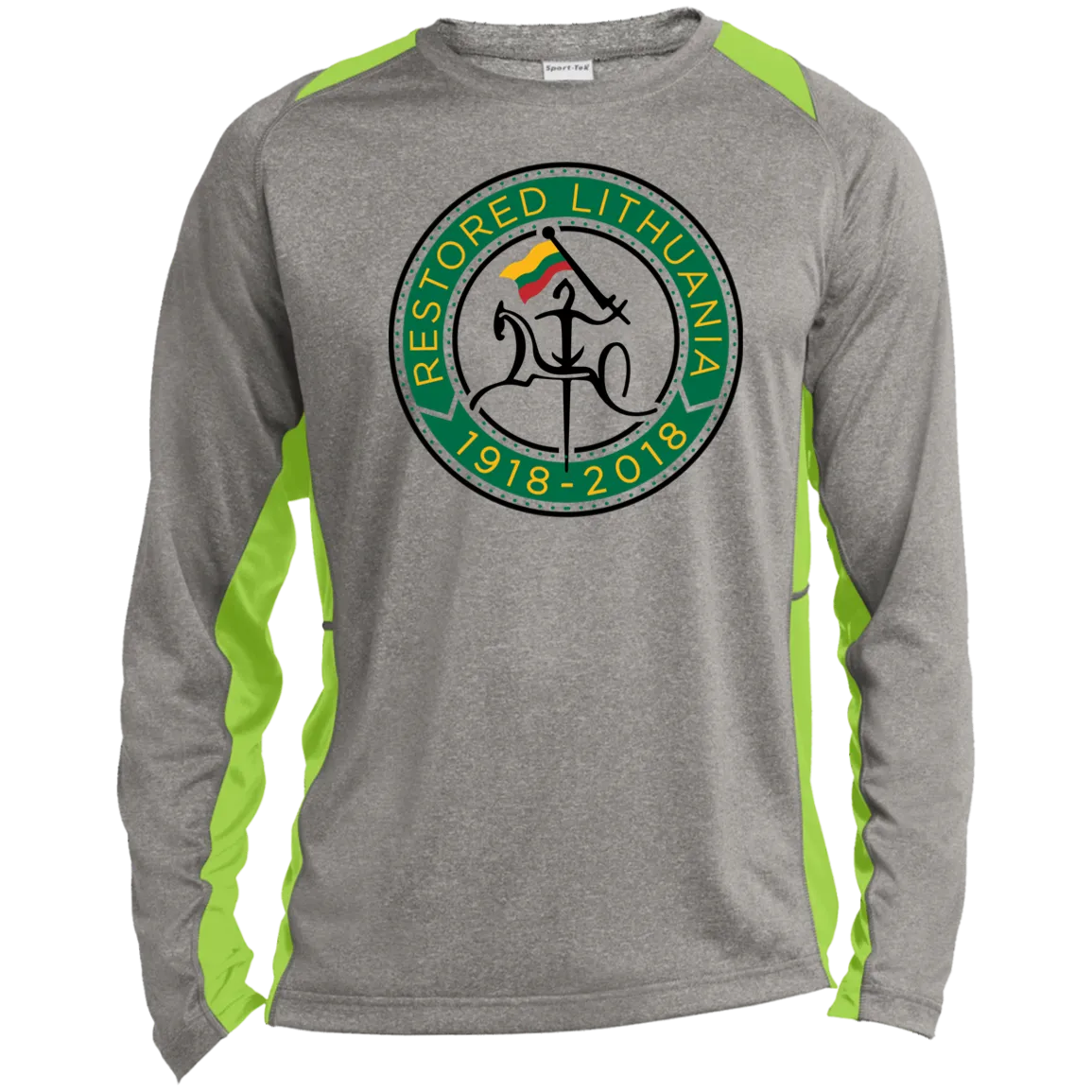 Vytis Restored - Men's Long Sleeve Colorblock Activewear Performance T