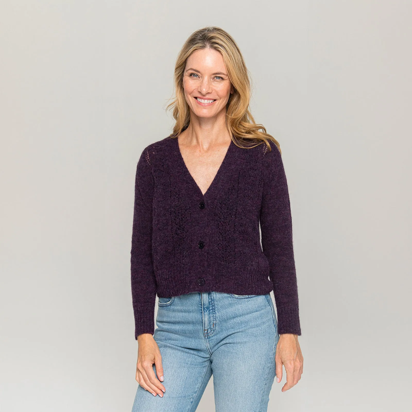 Women's Pointelle Cardigan